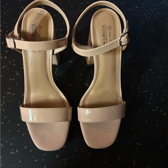 Call It Spring Tan Platform Sandals - Picture 3 of 5